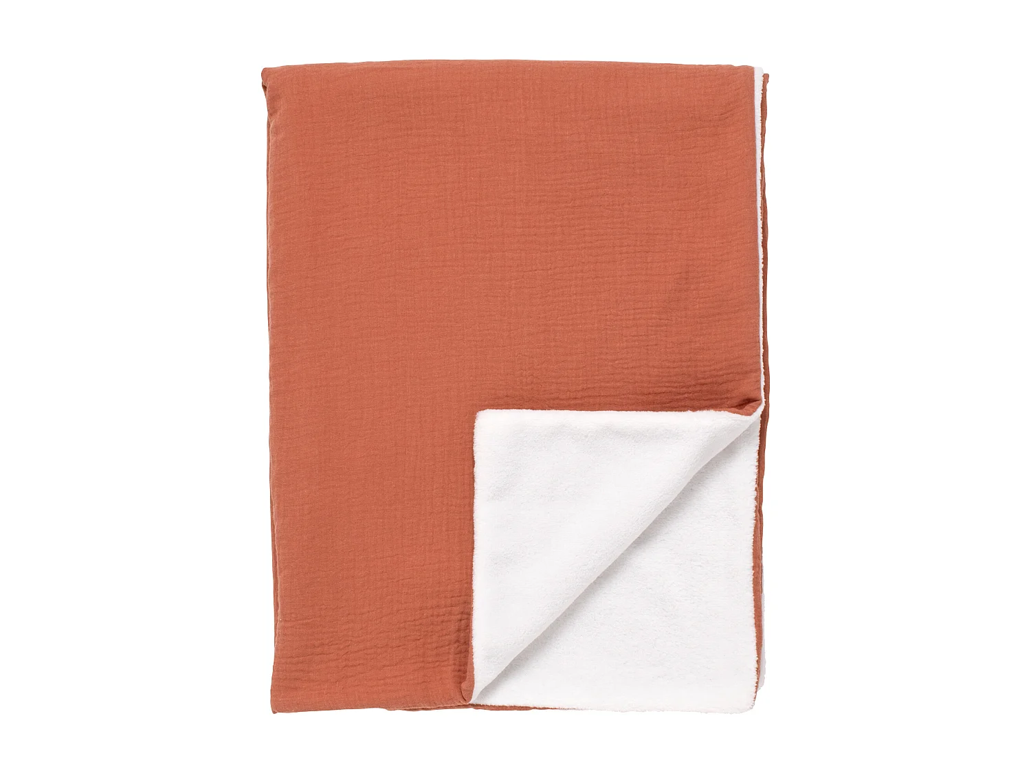 Coperta per neonati in garza di cotone e pile