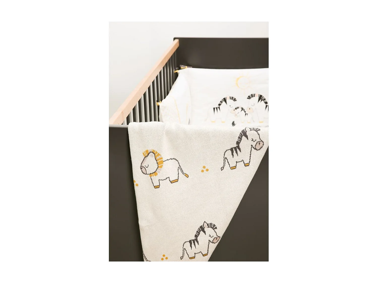 Coperta a maglia 80x100cm in cotone beige