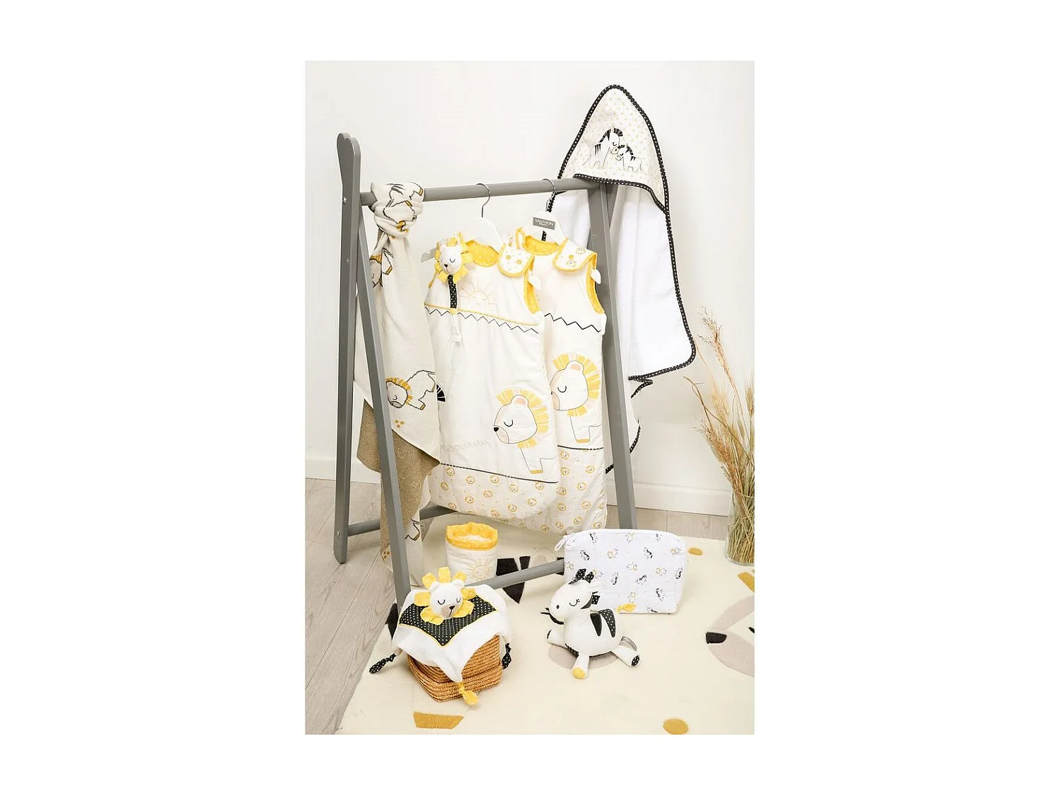 Coperta a maglia 80x100cm in cotone beige