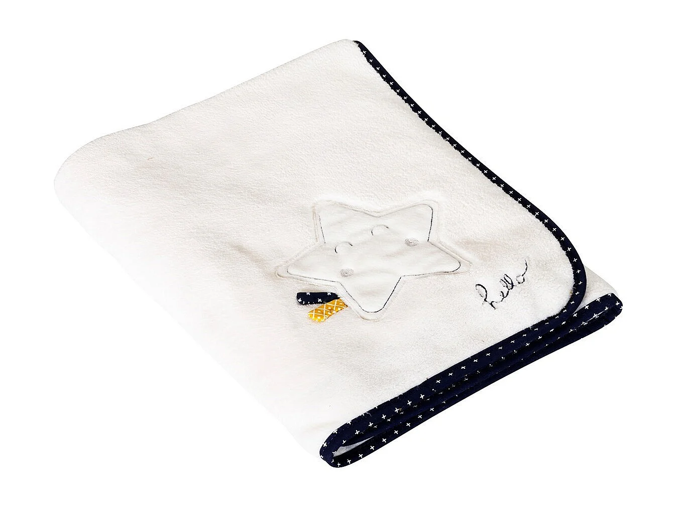 Coperta in poliestere bianco 75x100