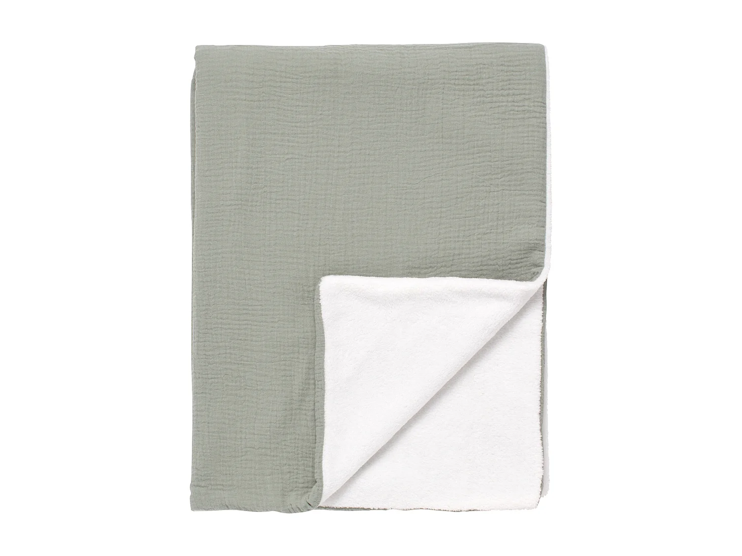 Coperta per neonati in garza di cotone e pile