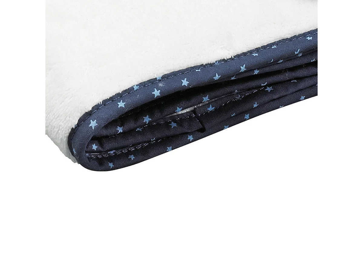 Coperta per neonati 75X100cm in velluto bianco