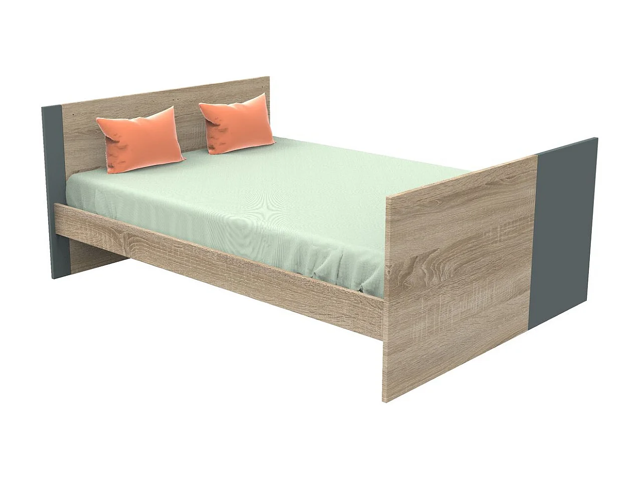 Cama bebé 140x70cm convertible en cama junior 90x190cm