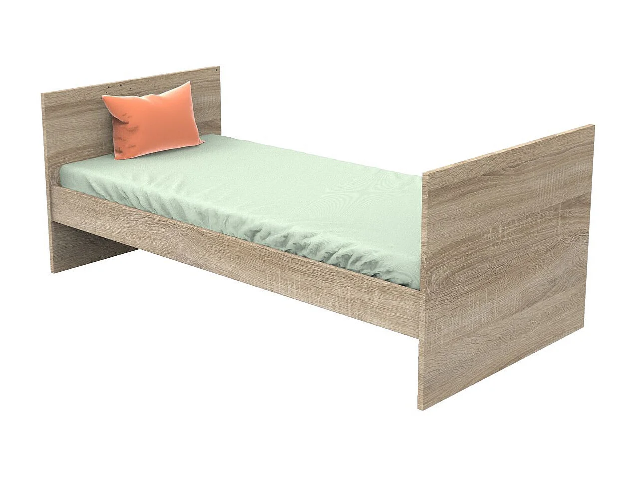 Cama bebé 140x70cm convertible en cama junior 90x190cm