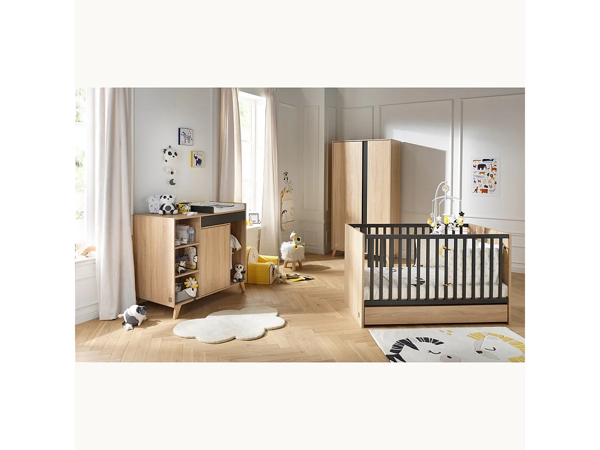 Lit bébé évolutif 140 x 70cm NOVA - Sauthon