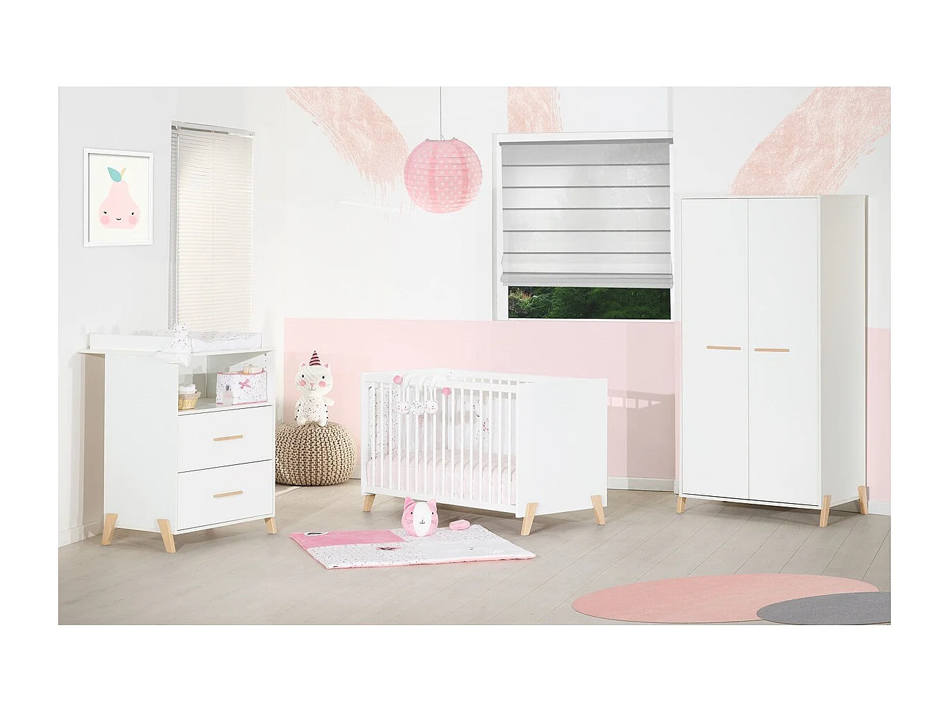 Babybett 120 x 60 cm – Natur