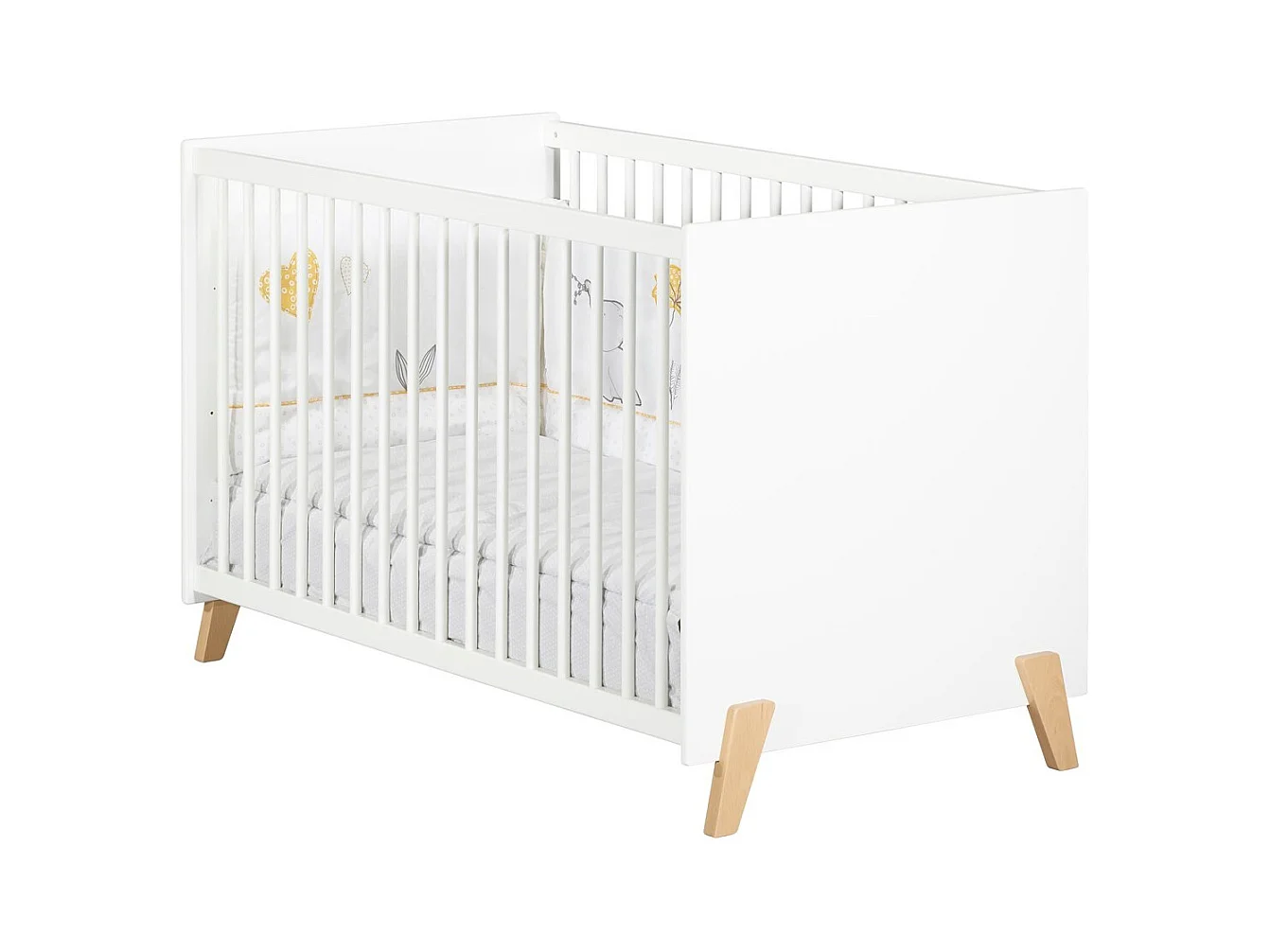 Babybett 120 x 60 cm – Natur