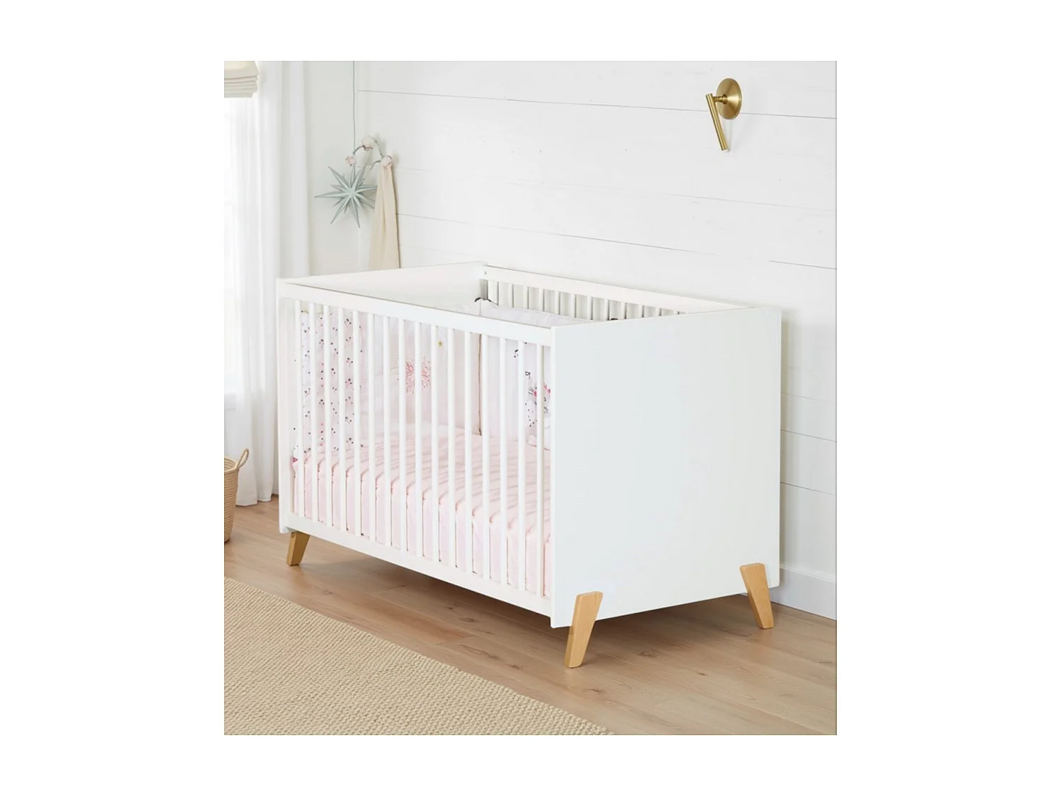 Babybett 120 x 60 cm – Natur