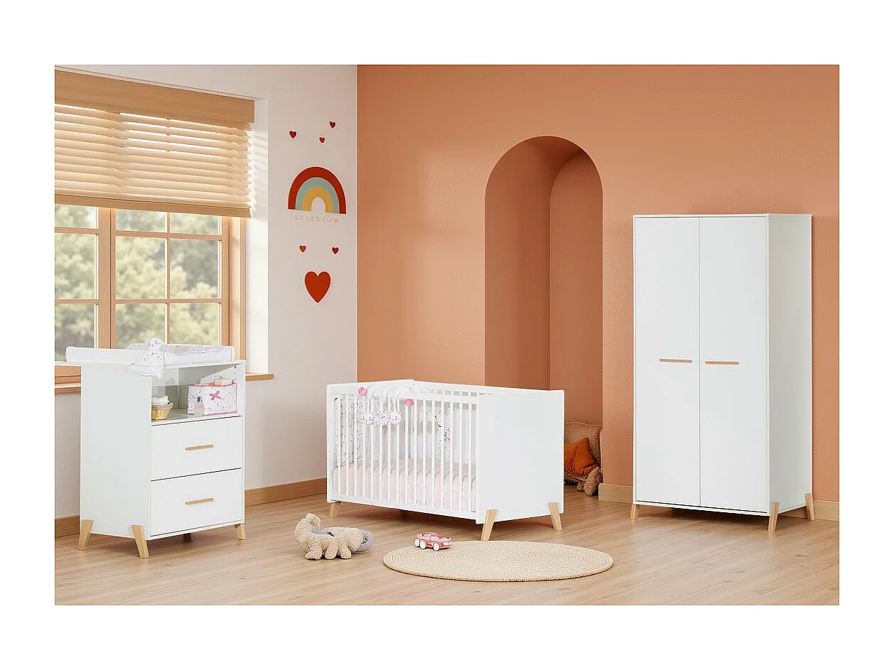 Babybett 120 x 60 cm – Natur