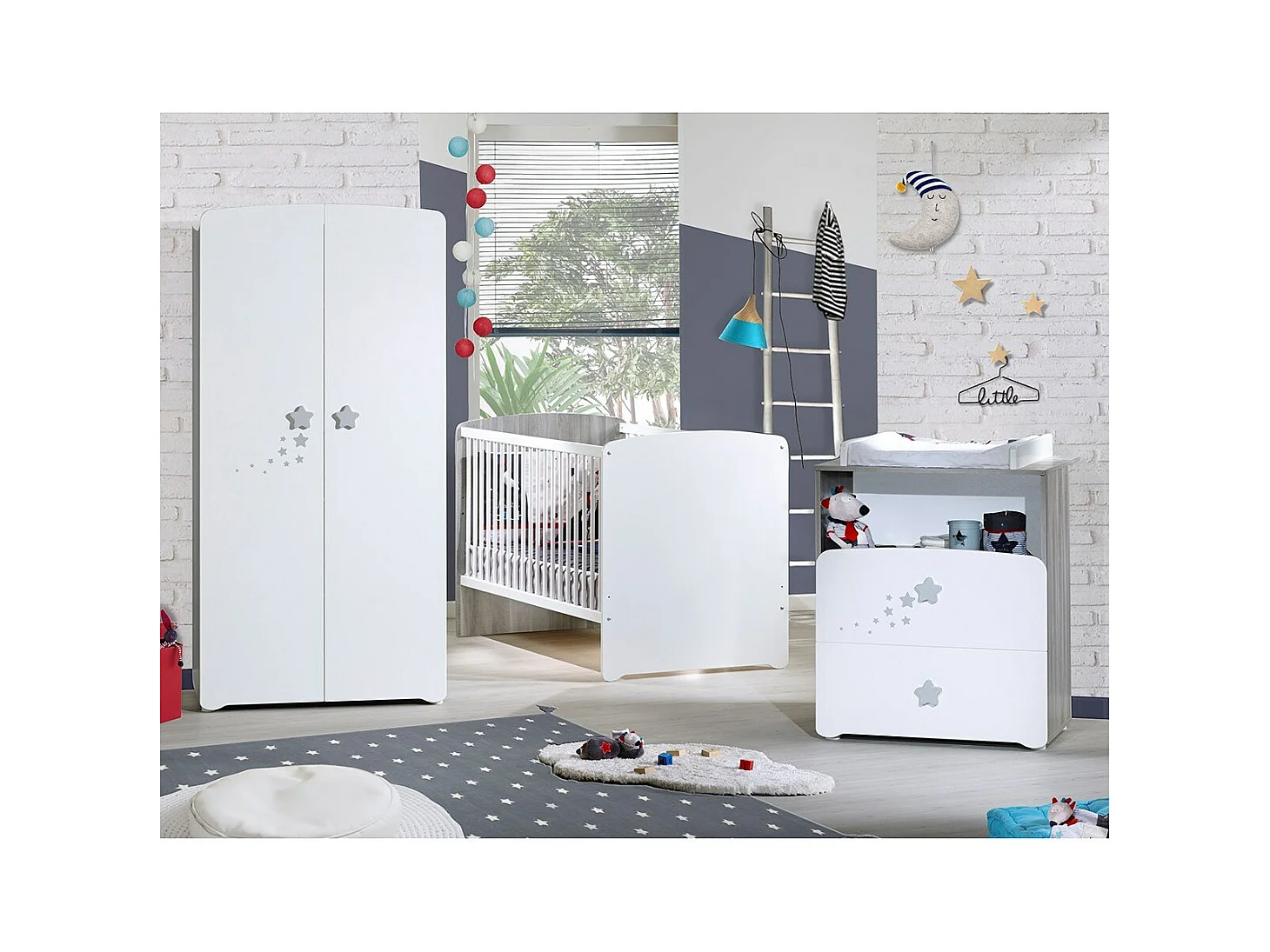 Lit évolutif 140x70 en bois NAO - BabyPrice