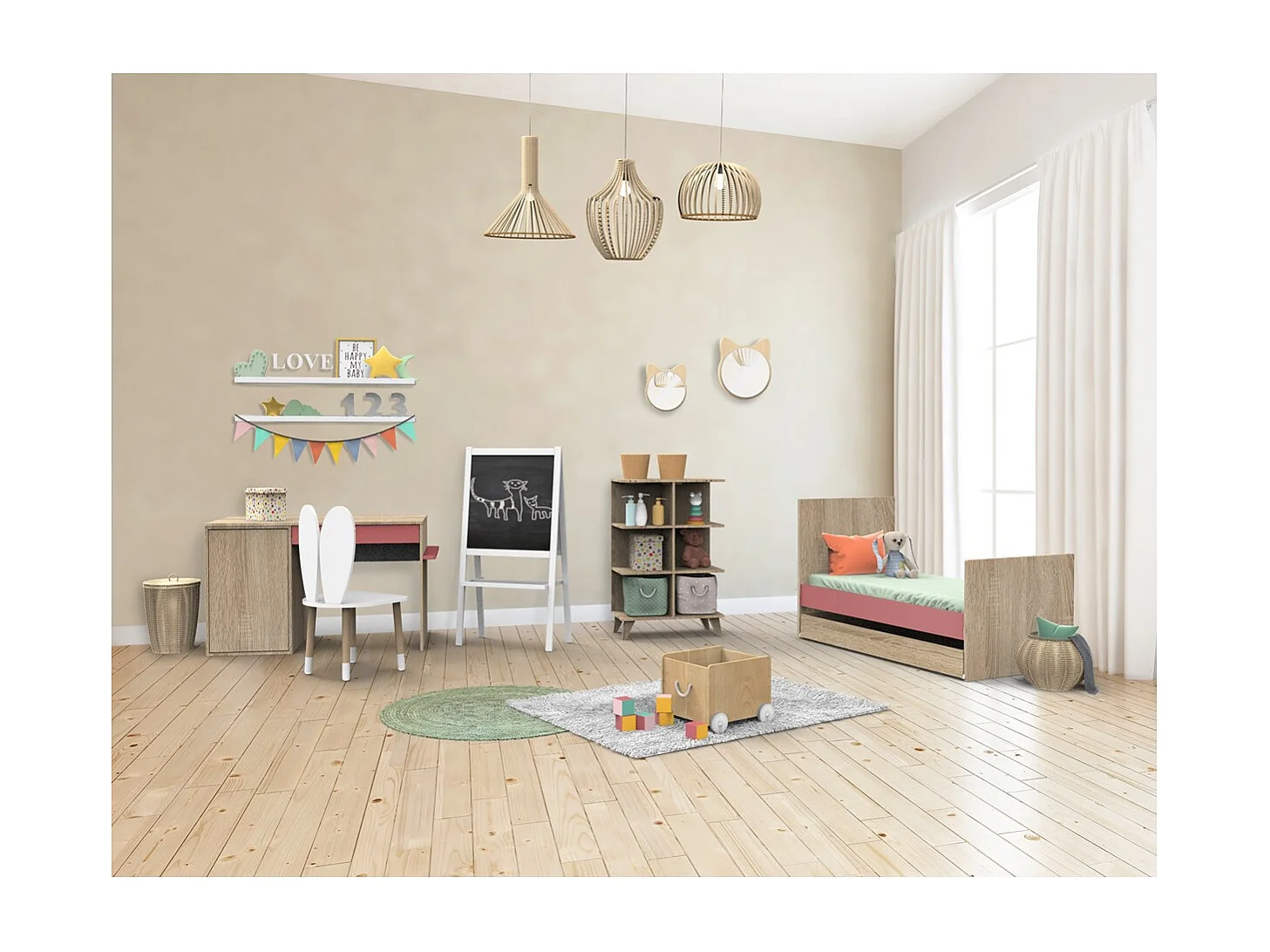 Cuna convertible 140 x 70cm