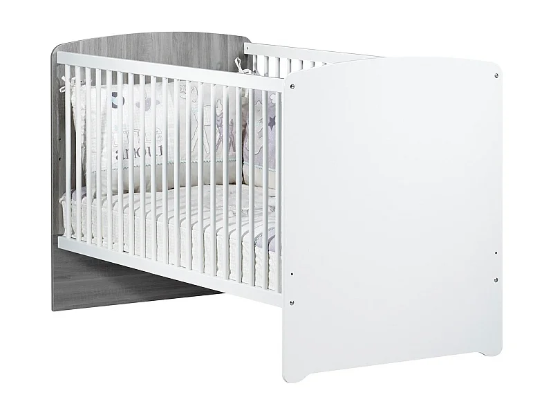 Cama de crecimiento 140x70 - Little Big Bed en madera gris