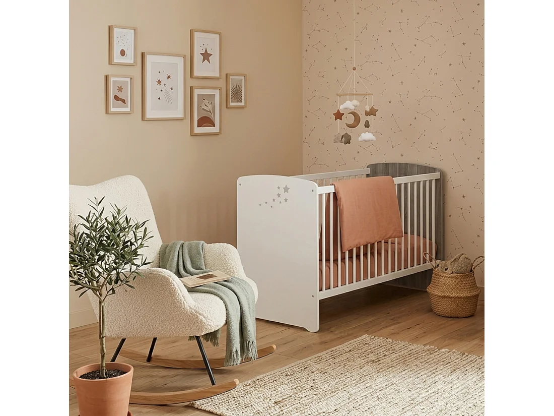 Letto in legno 120x60 con sbarre