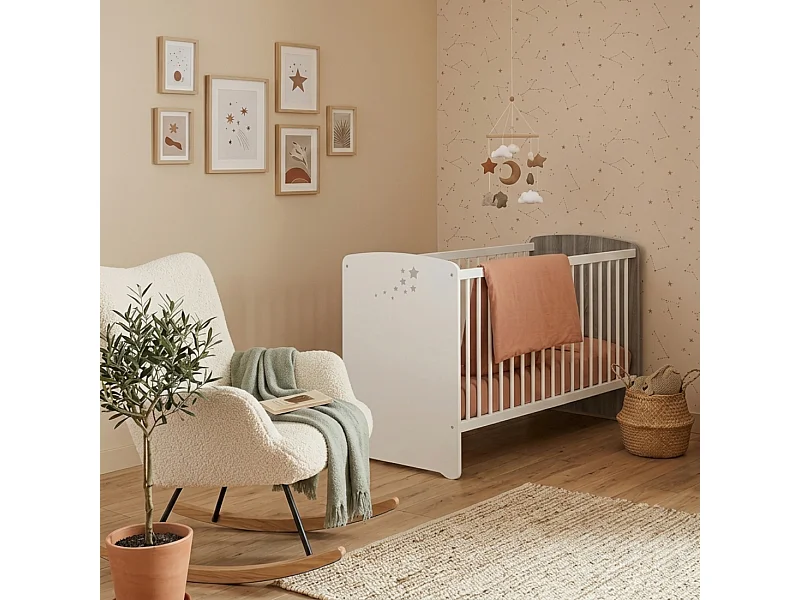 Letto in legno 120x60 con sbarre