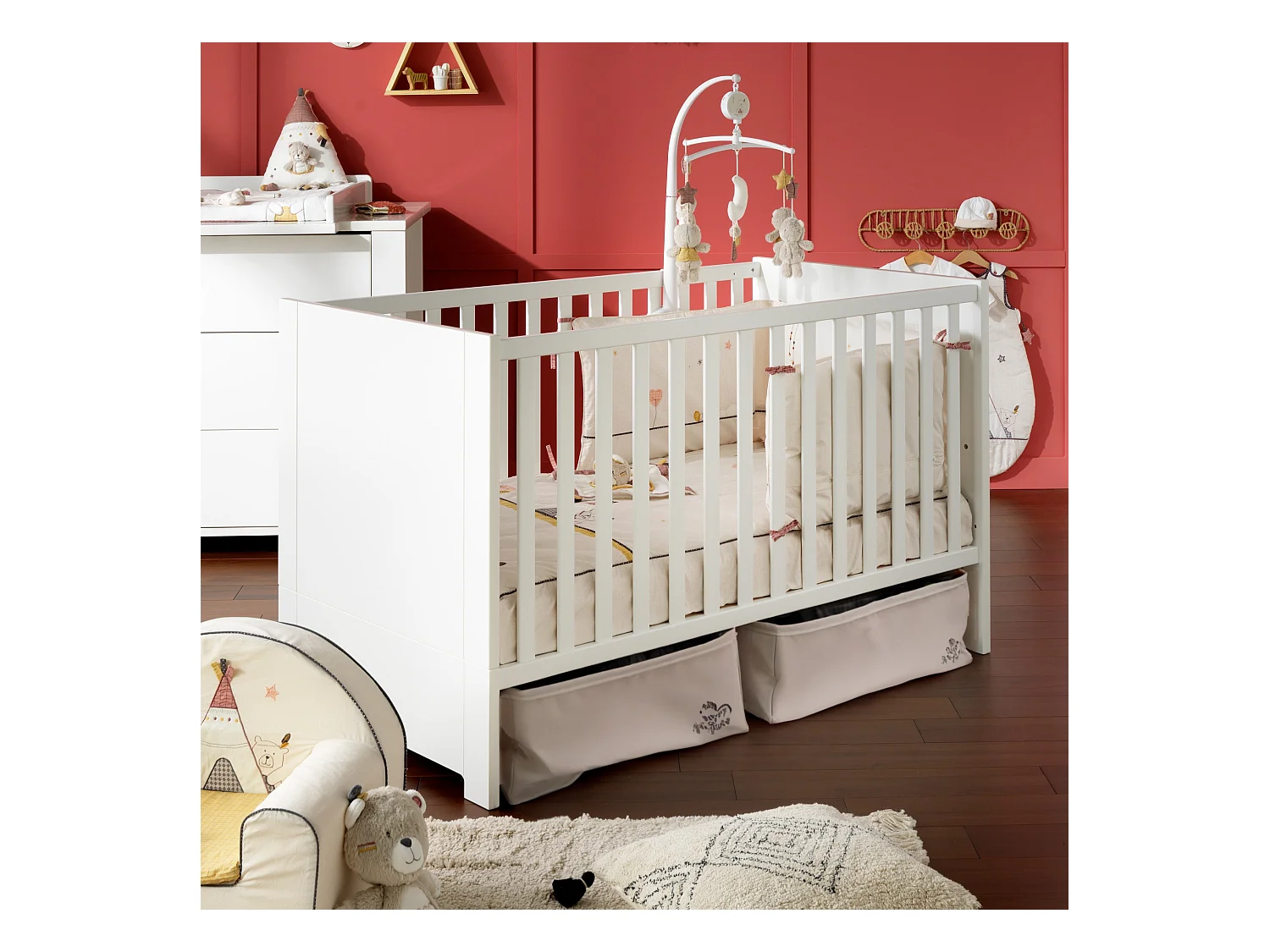 Lettino trasformabile 140x70cm