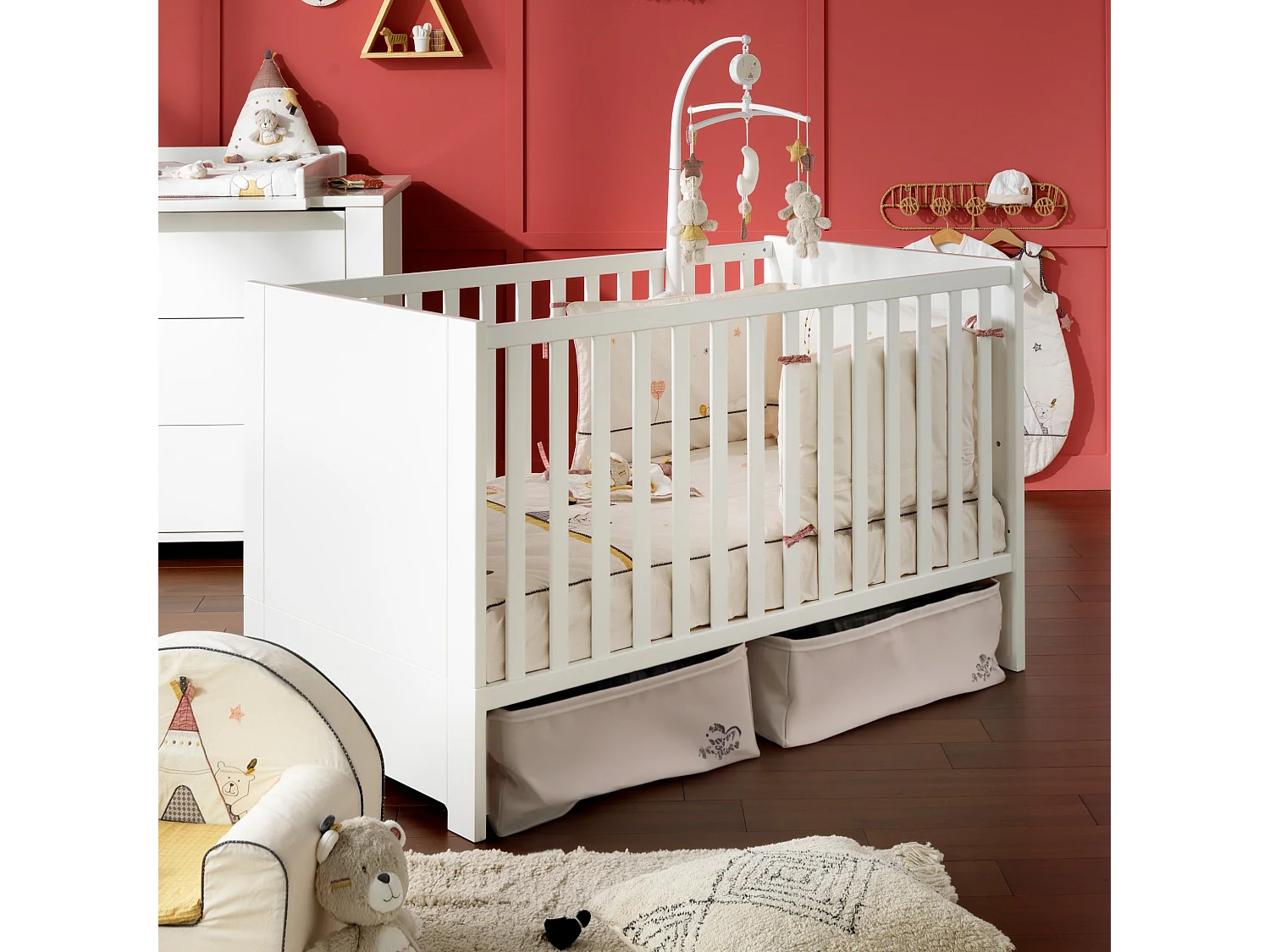 Lettino trasformabile 140x70cm