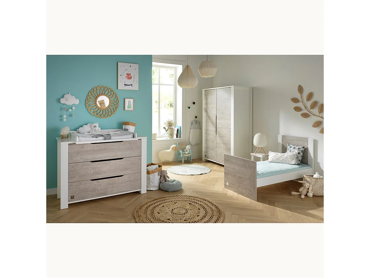 Lit bébé évolutif 140x70cm LOFT - Sauthon