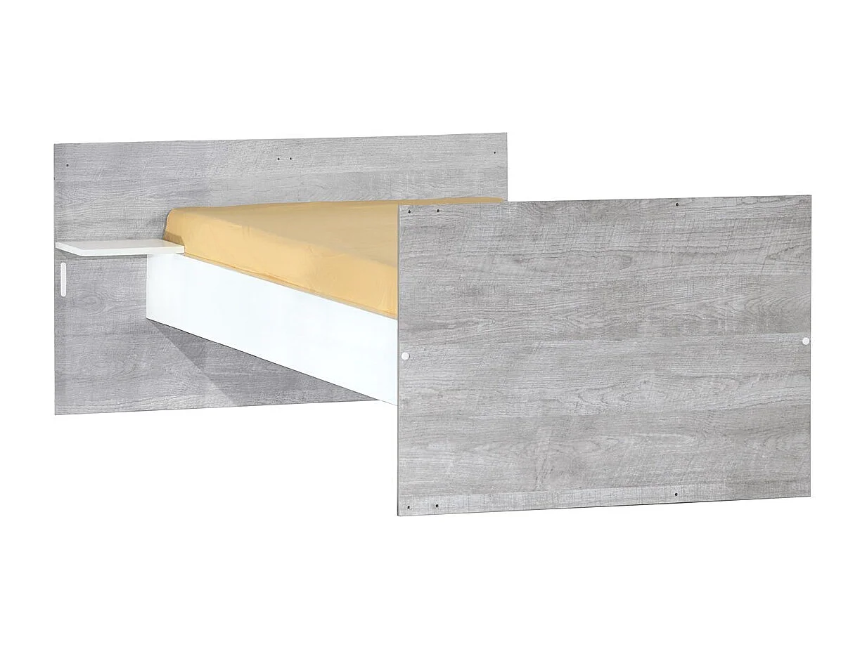 Lit Combiné 120x60 évolutif en 90x190 en bois SCANDI - BabyPrice