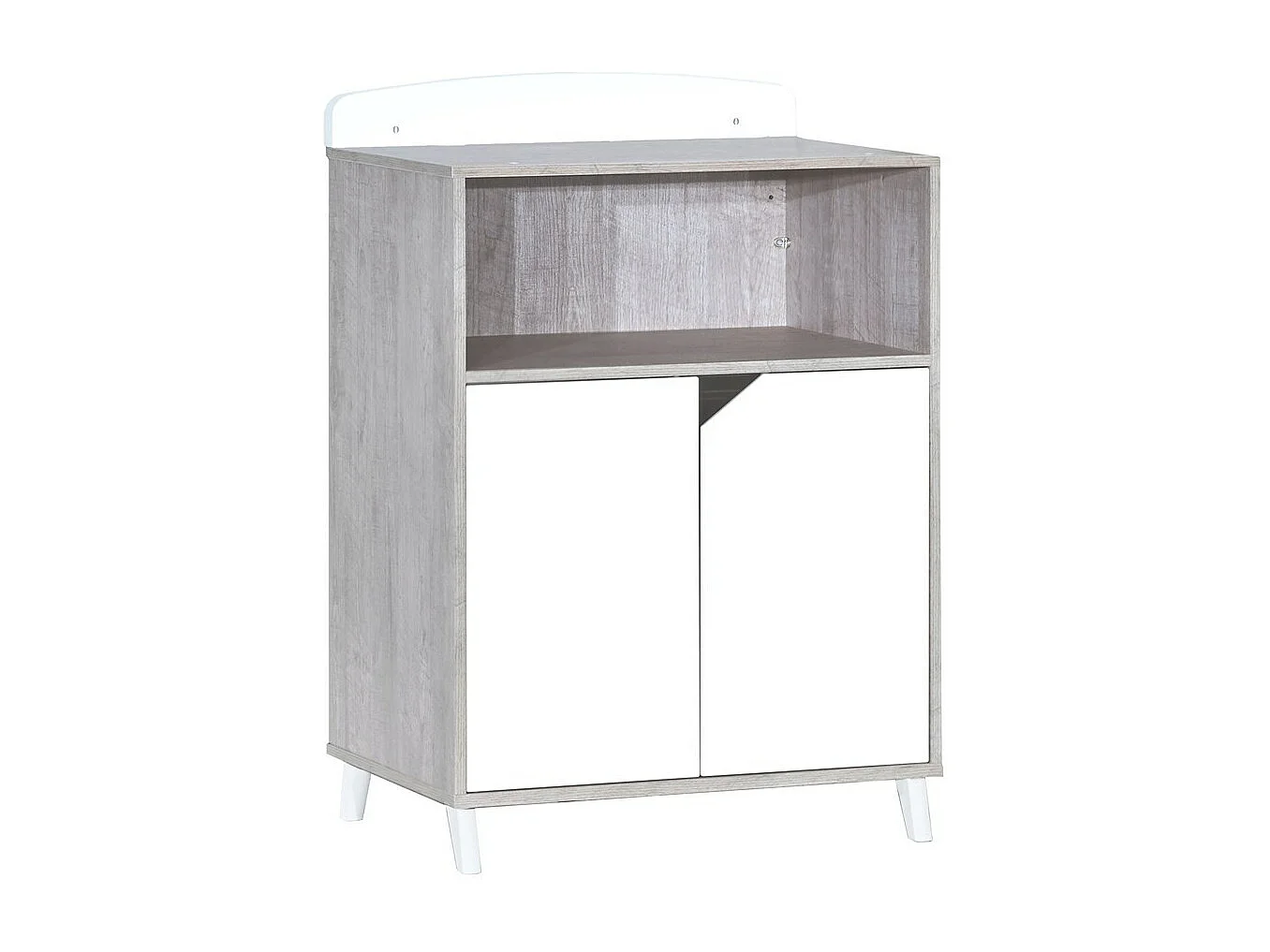 Cama combinada de 120x60, convertible en 90x190 en madera