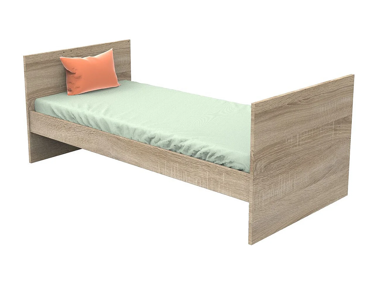 Cama bebé 140x70cm convertible en cama junior 90x190cm