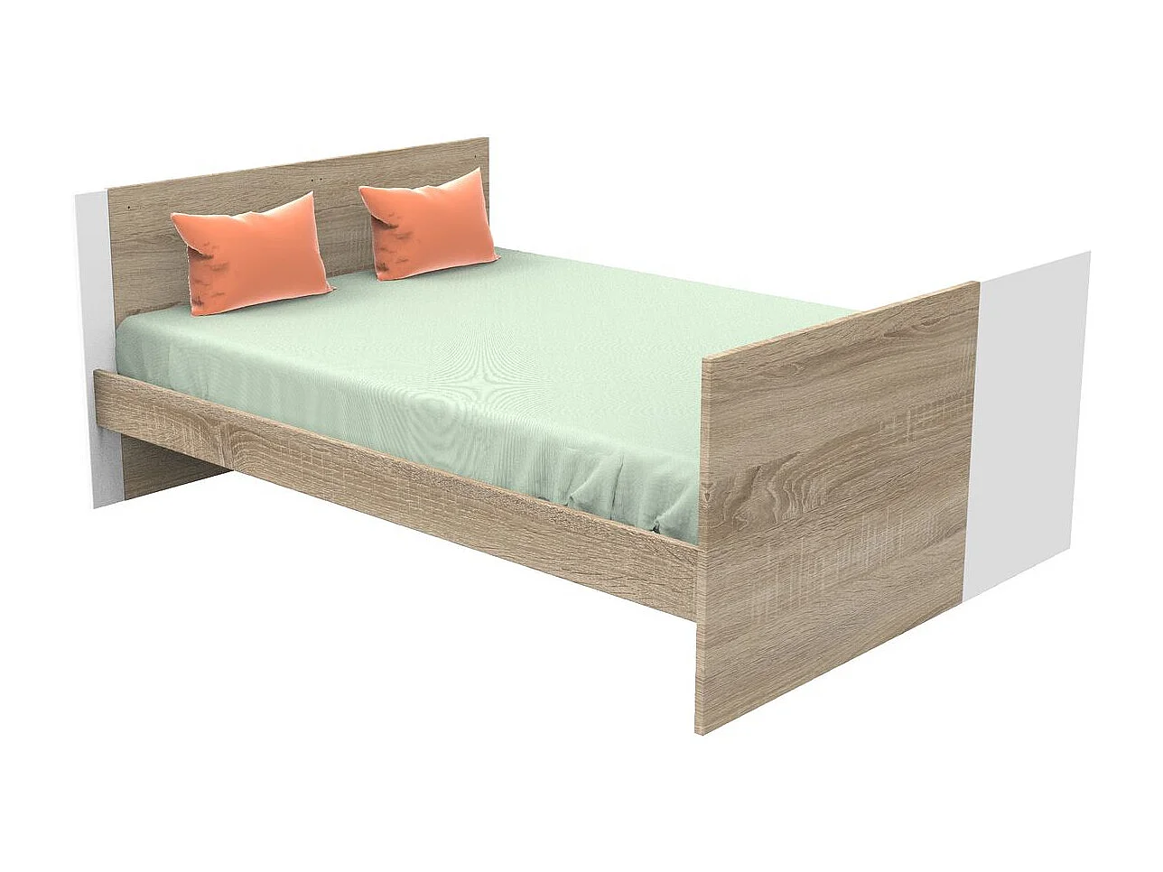 Cama bebé 140x70cm convertible en cama junior 90x190cm