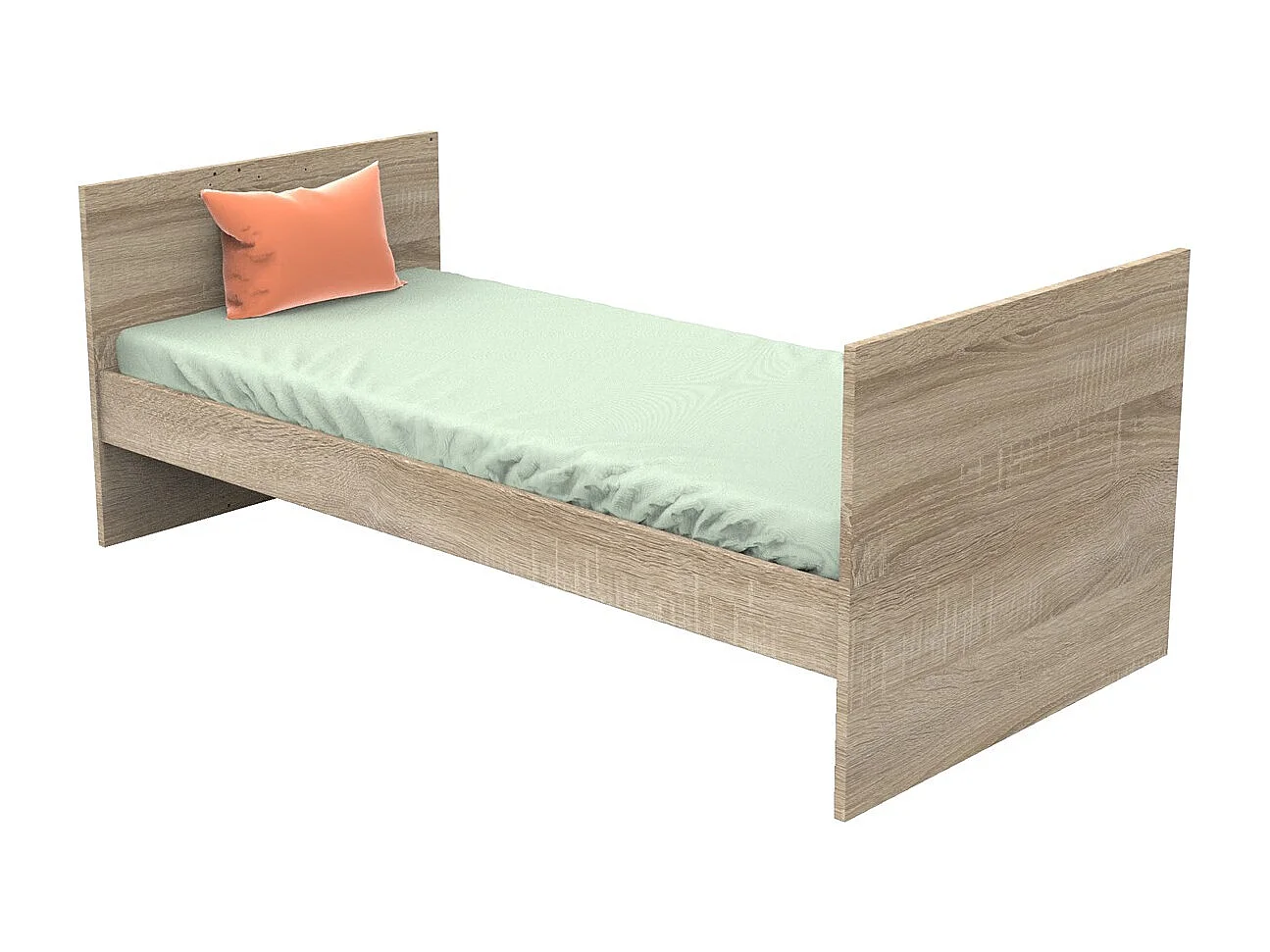 Cama bebé 140x70cm convertible en cama junior 90x190cm