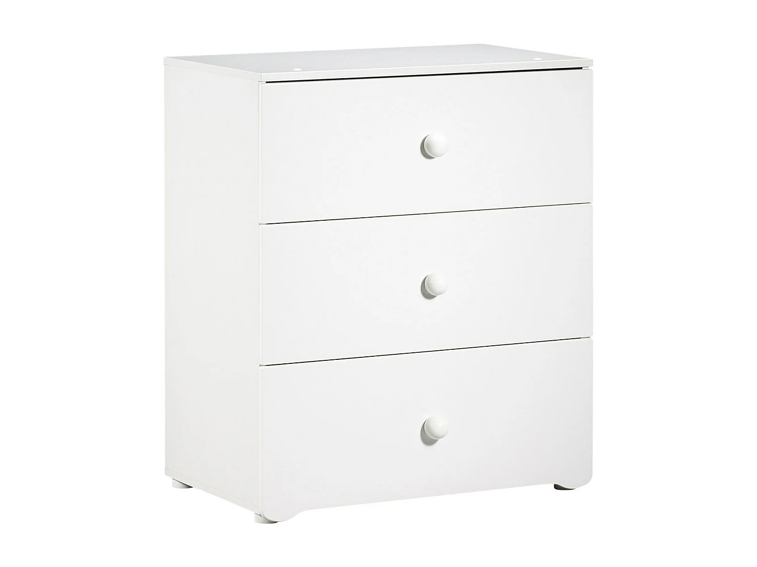 Chambre complète bébé avec lit 120x60cm et commode à langer BASIC - BabyPrice