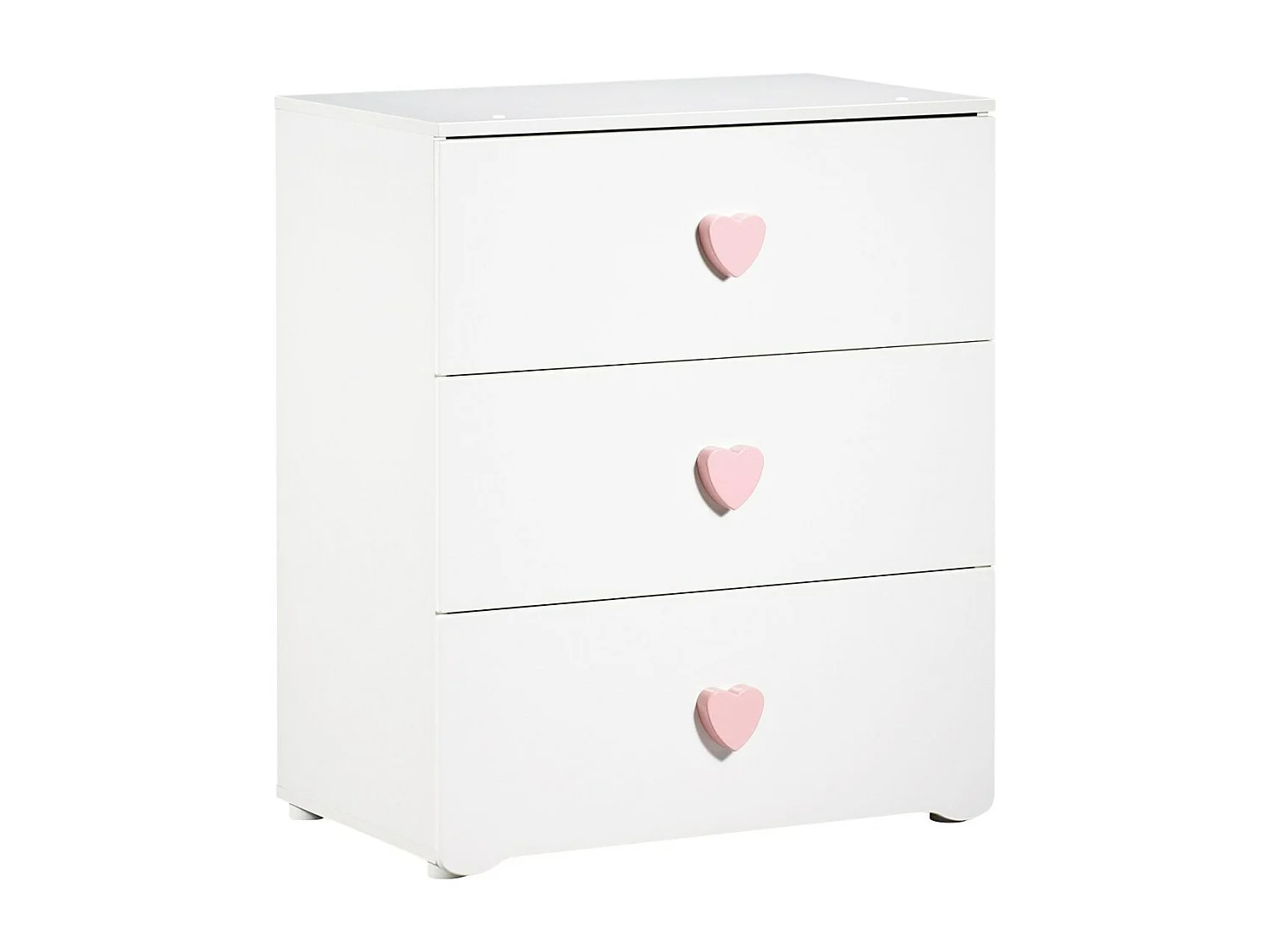 Chambre complète bébé avec lit 120x60cm et commode à langer BASIC - BabyPrice