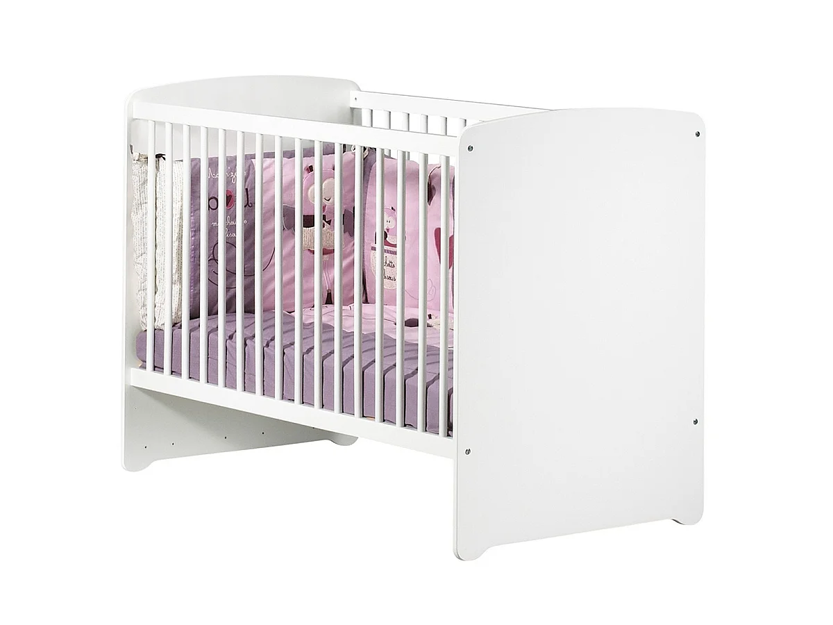 Conjunto de muebles para bebé con cuna 120x60?cm y cómoda con cambiador