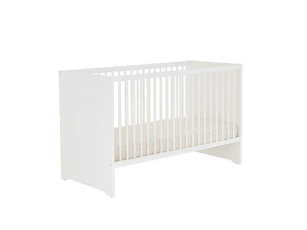 Conjunto de muebles para bebé con cuna 120x60?cm, cómoda con cambiador y armario de 2 puertas