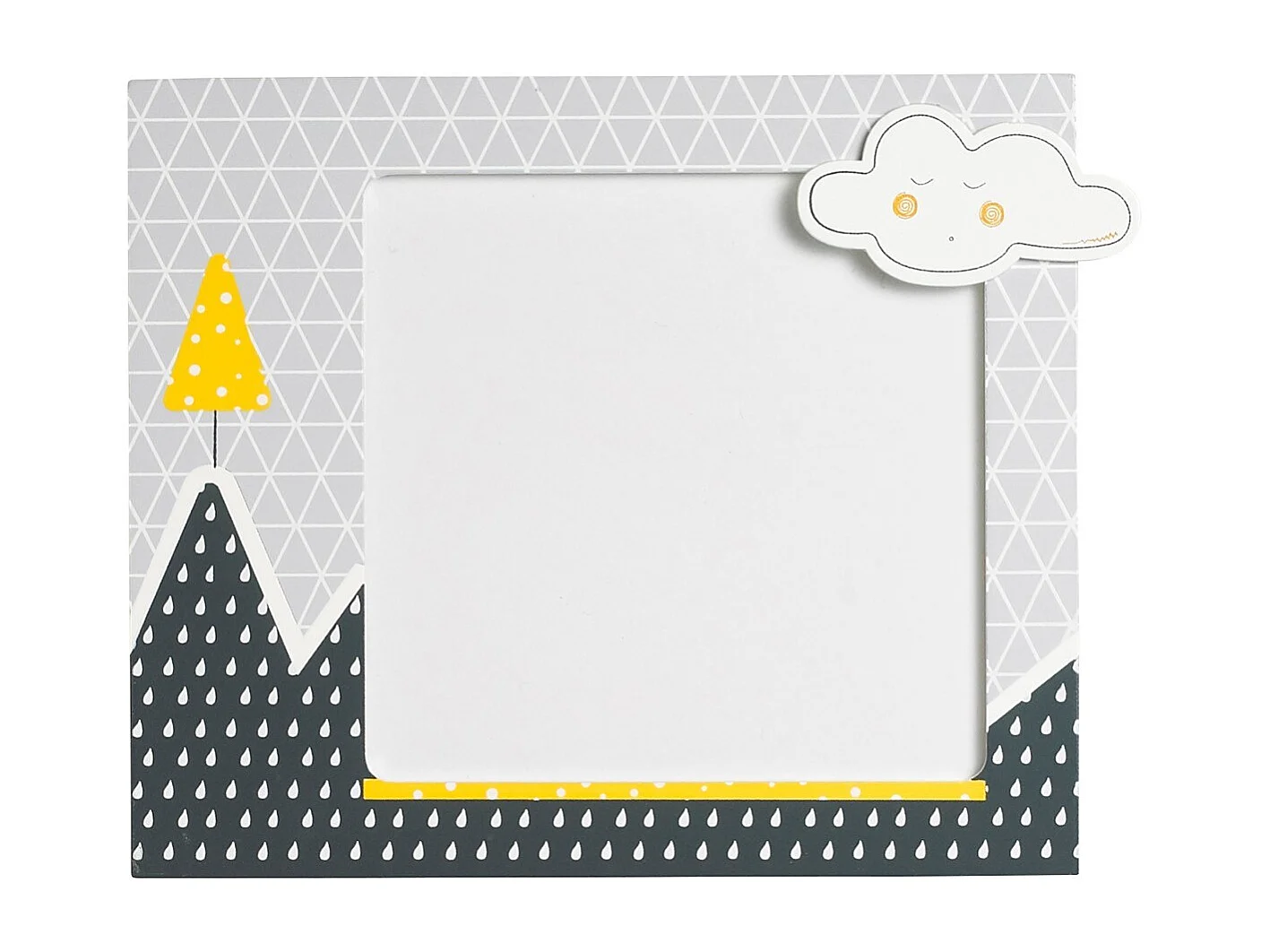 Set de 2 cadres photos enfant en bois en bois gris BABYFAN - Sauthon