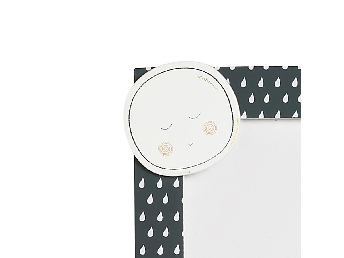 Set de 2 cadres photos enfant en bois en bois gris BABYFAN - Sauthon