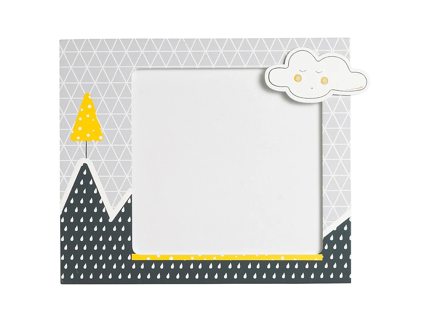Set di 2 cornici per bambini in legno grigio