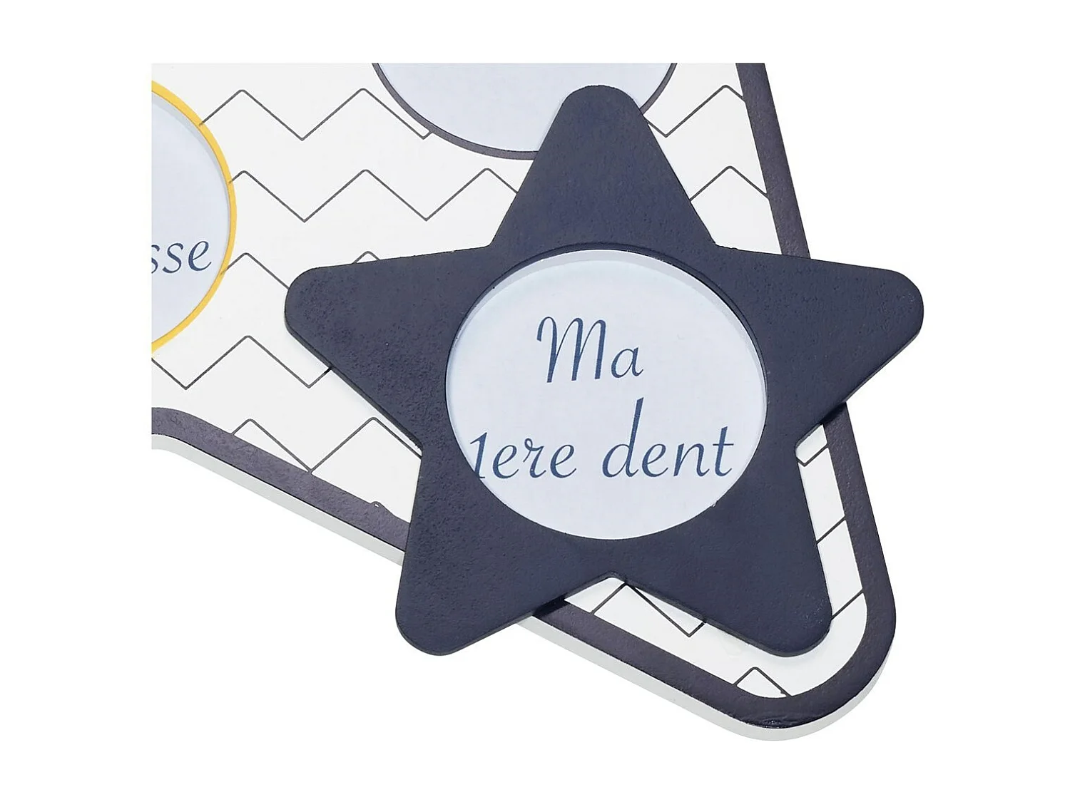 Pèle-mêle 12 photos en bois étoile HELLO - Sauthon