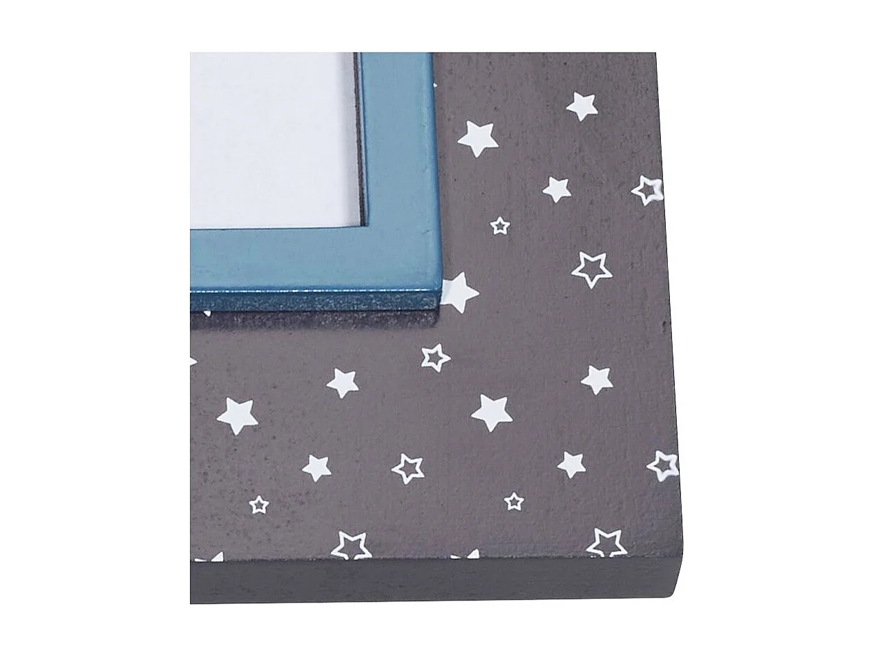 Cadre Photo Rectangle en MDF Bleu LAZARE - Sauthon
