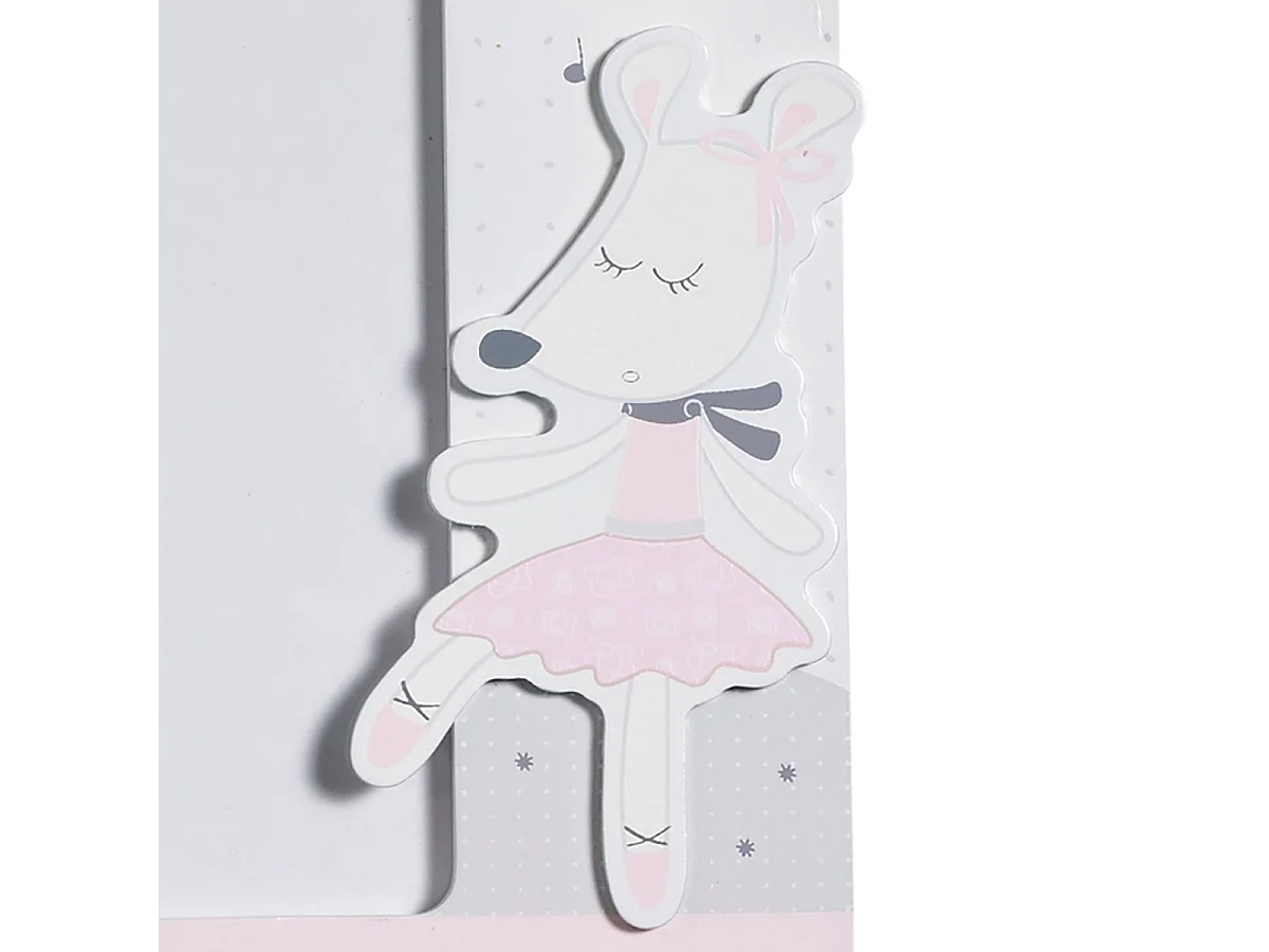 Set de 2 cadres photos enfant en bois en bois gris LILIBELLE - Sauthon