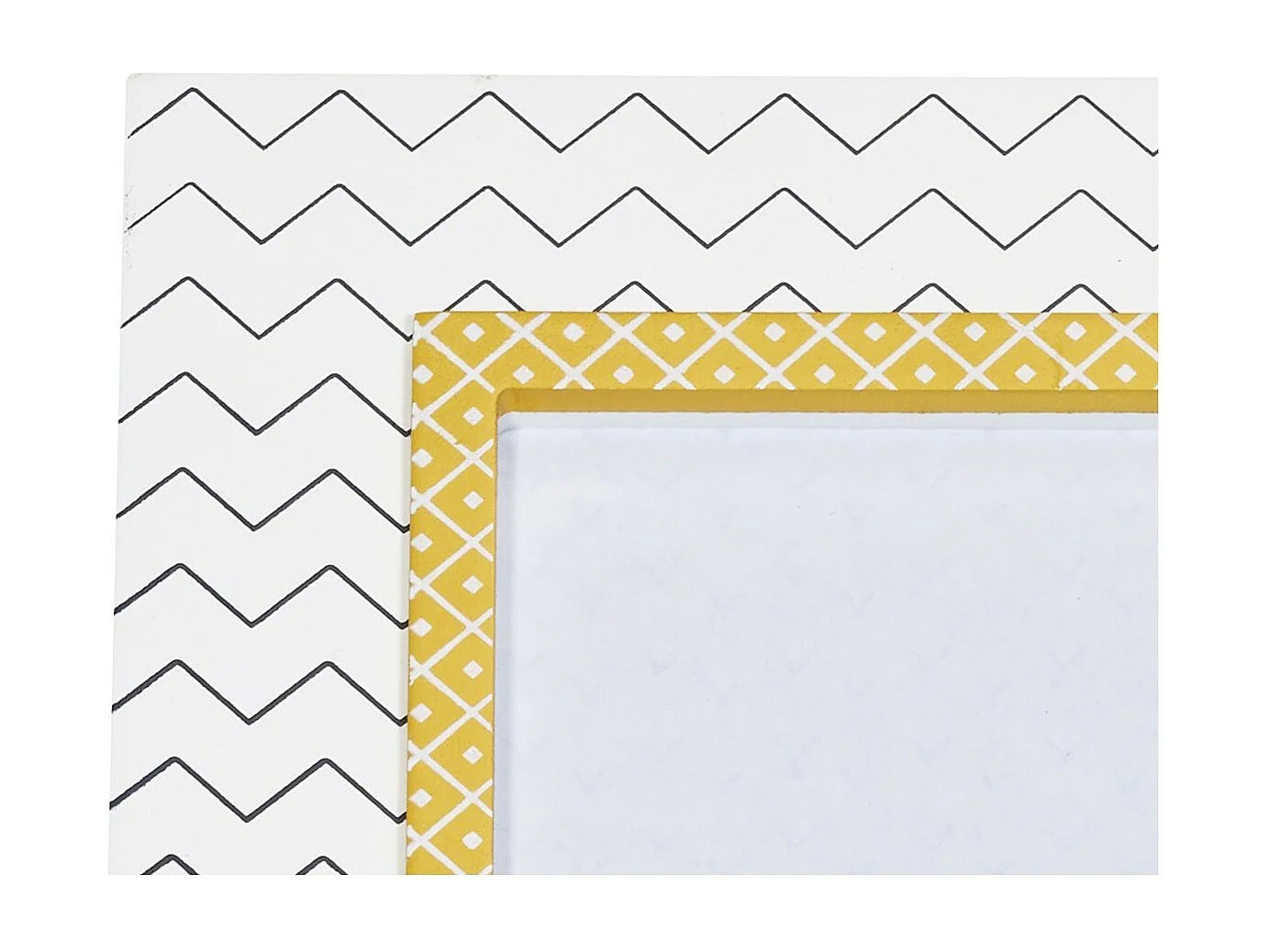 Cadre Photo Chevrons en MDF blanc HELLO - Sauthon