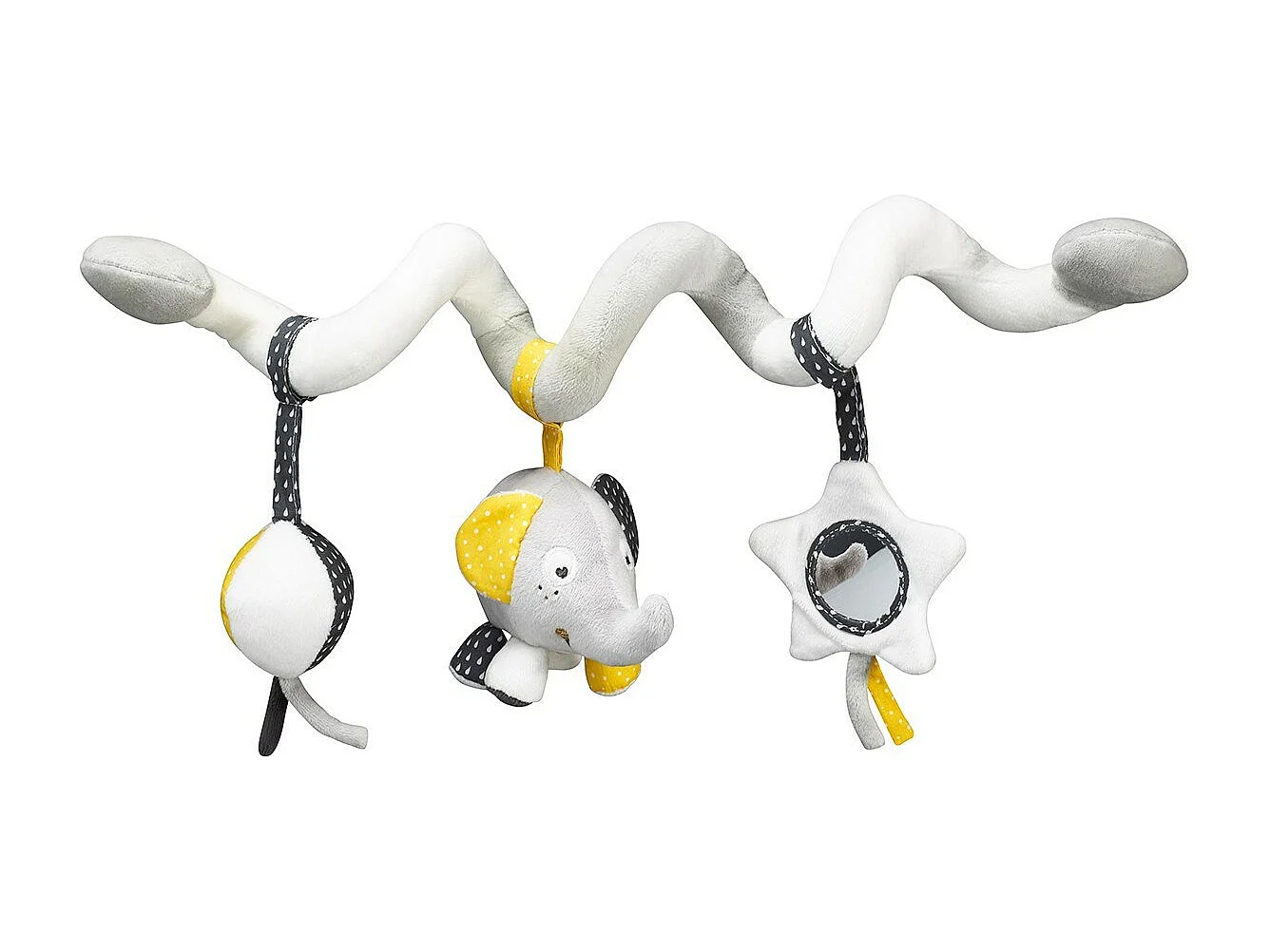 Spirale attività in velluto bianco