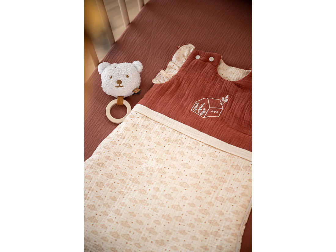 Sonaglio a forma di orso con anello in legno