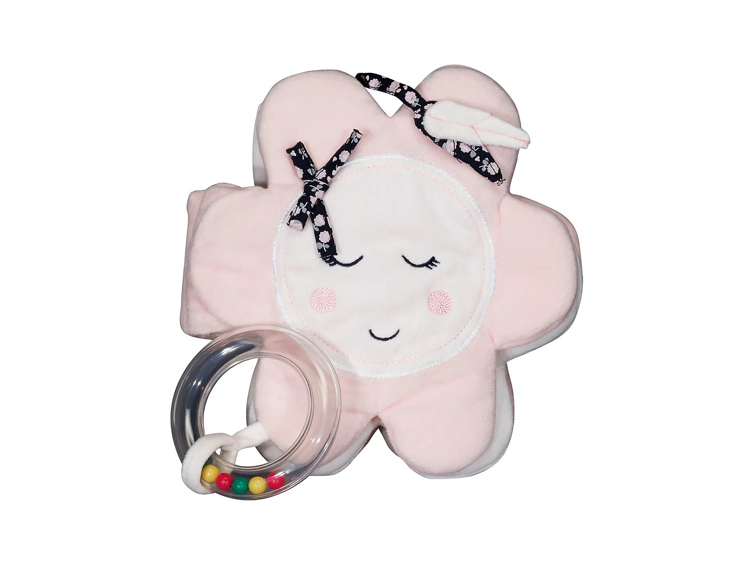 Livre D'Eveil en polyester Rose MISS FLEUR DE LUNE - Sauthon