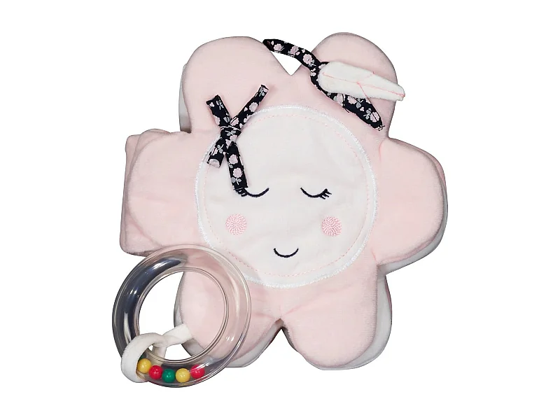 Livre D'Eveil en polyester Rose MISS FLEUR DE LUNE - Sauthon