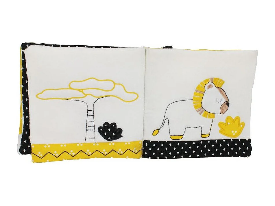 Libro de bebé de terciopelo blanco