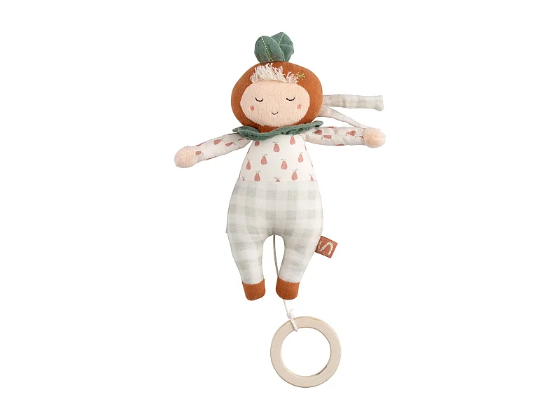 Peluche musicale jardinier en coton Vert BOTANICA - Sauthon