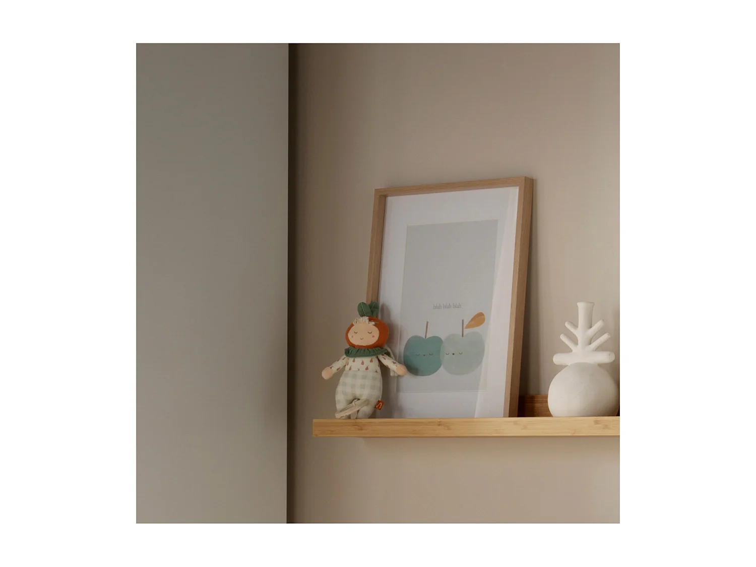 Peluche musical jardinero de algodón verde