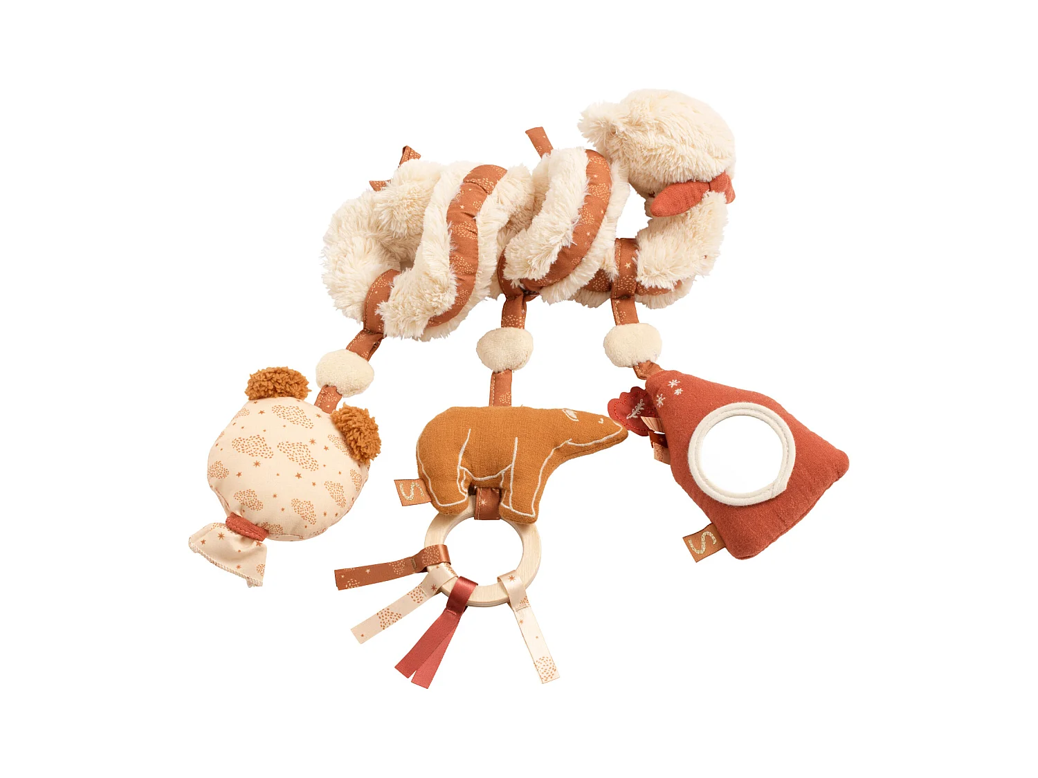 Spirale d'activités ours en peluche beige ORSINO - Sauthon