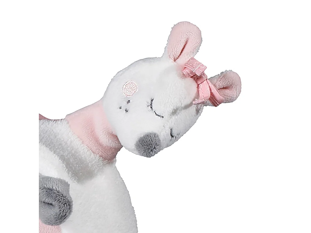 Balle d'activité bébé en velours Rose LILIBELLE - Sauthon