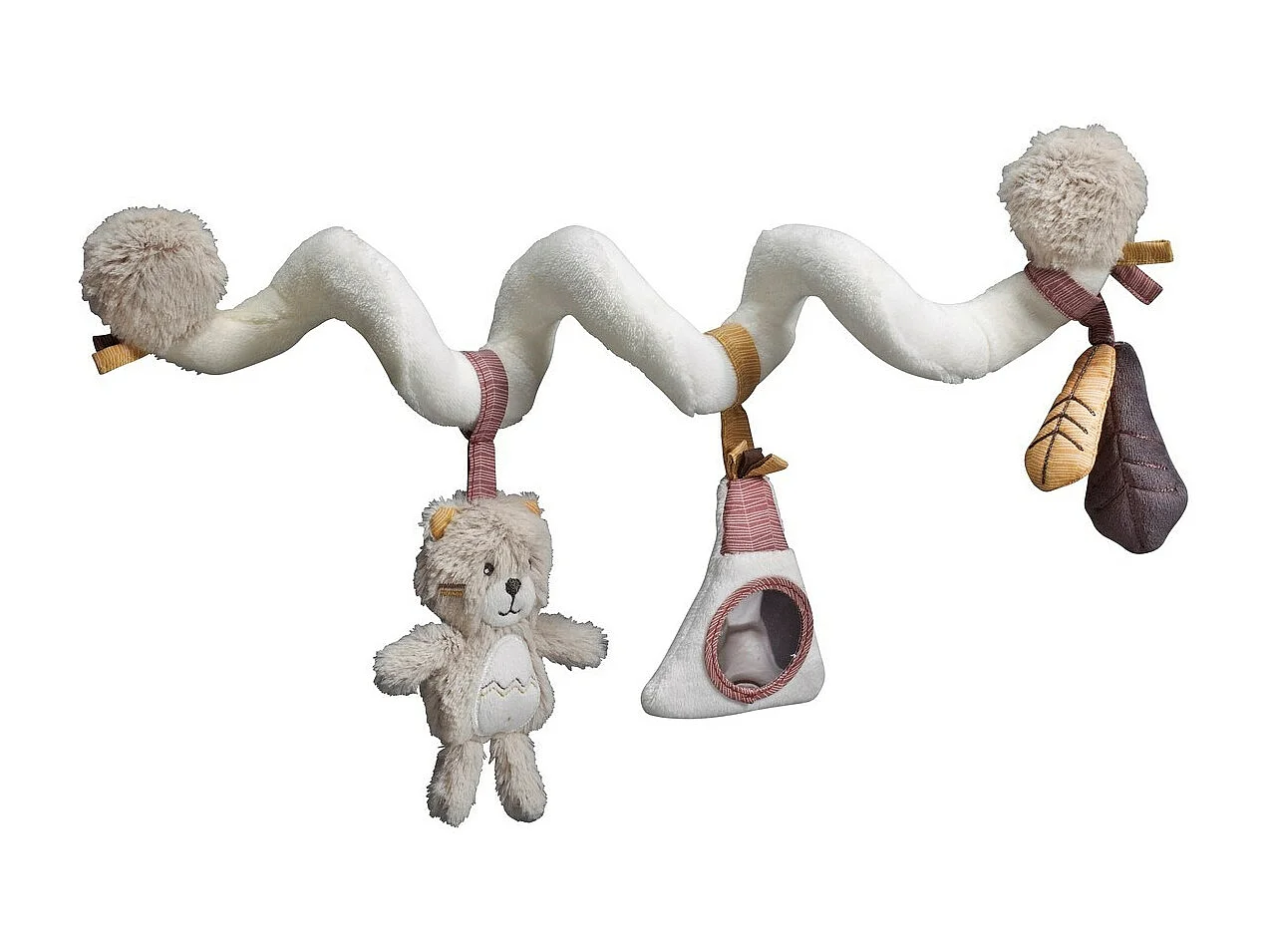 Spirale attività in velluto beige