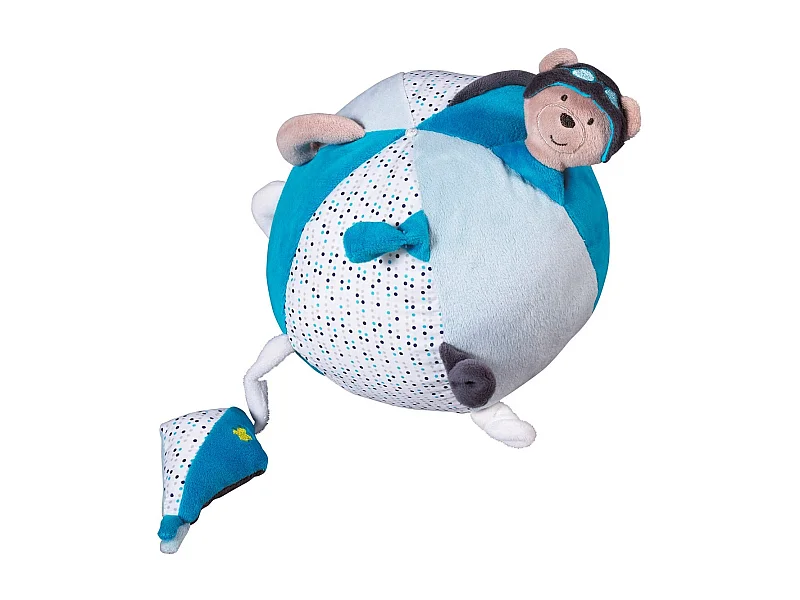 Pelota de actividades de terciopelo azul