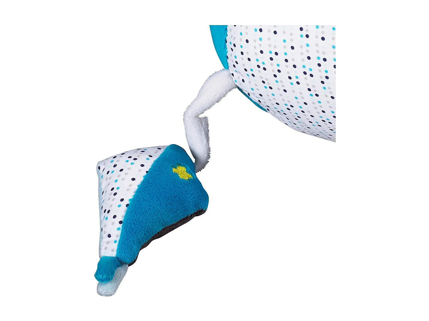 Pelota de actividades de terciopelo azul