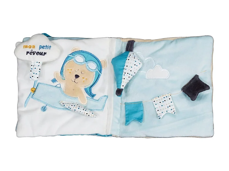 Libro de actividades de poliéster azul